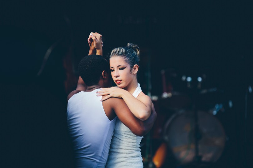 Salsa dancing in Viñales, Cuba