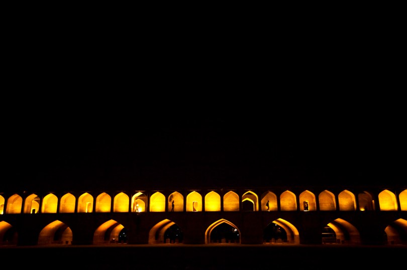 Si-o-Se Pol, the Bridge of 33 Arches in Isfahan, Iran