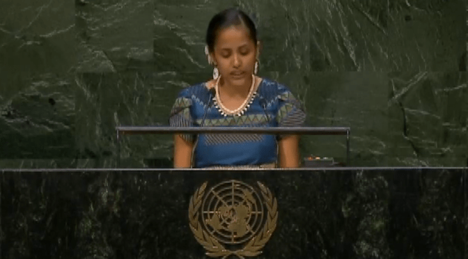 Kathy Jetnil-Kijiner, United Nations Climate Summit opening ceremony