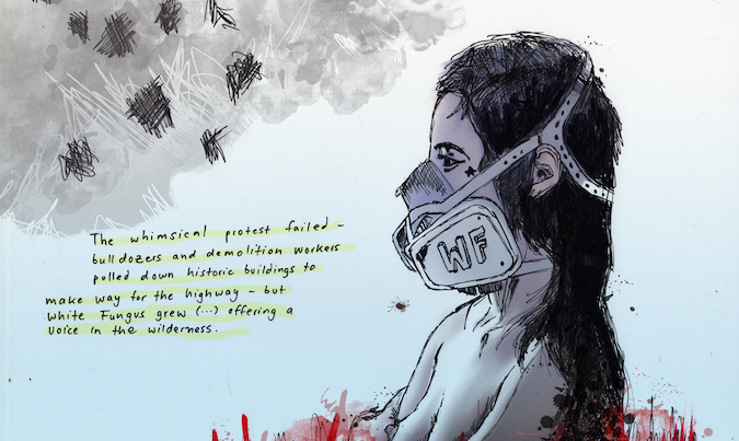 Stian Overdahl on White Fungus, art by Nova Campanelli