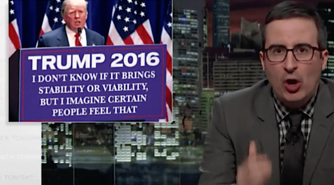 John Oliver, Donald Trump, Impolitikal