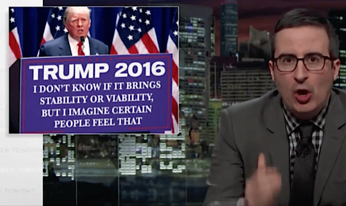 John Oliver, Donald Trump, Impolitikal