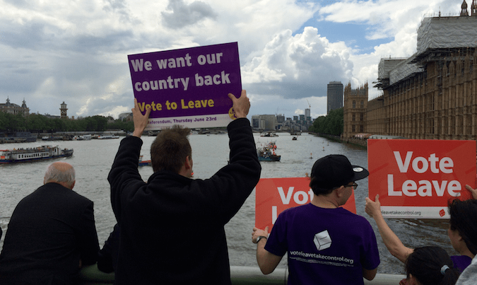 Brexit flotilla, London