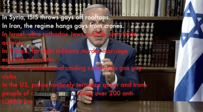 Un-Pinkwashing Netanyahu’s response to Orlando