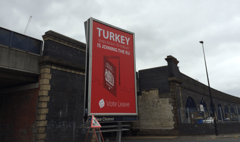 Brexit, Manchester billboard