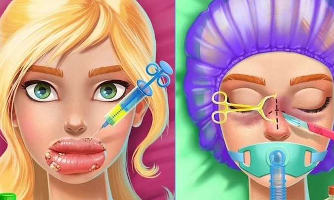 Angela Barnett, cosmetic surgery apps